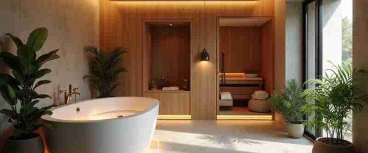 Crea una spa domestica di lusso con tecnologia smart e tecniche di rilassamento